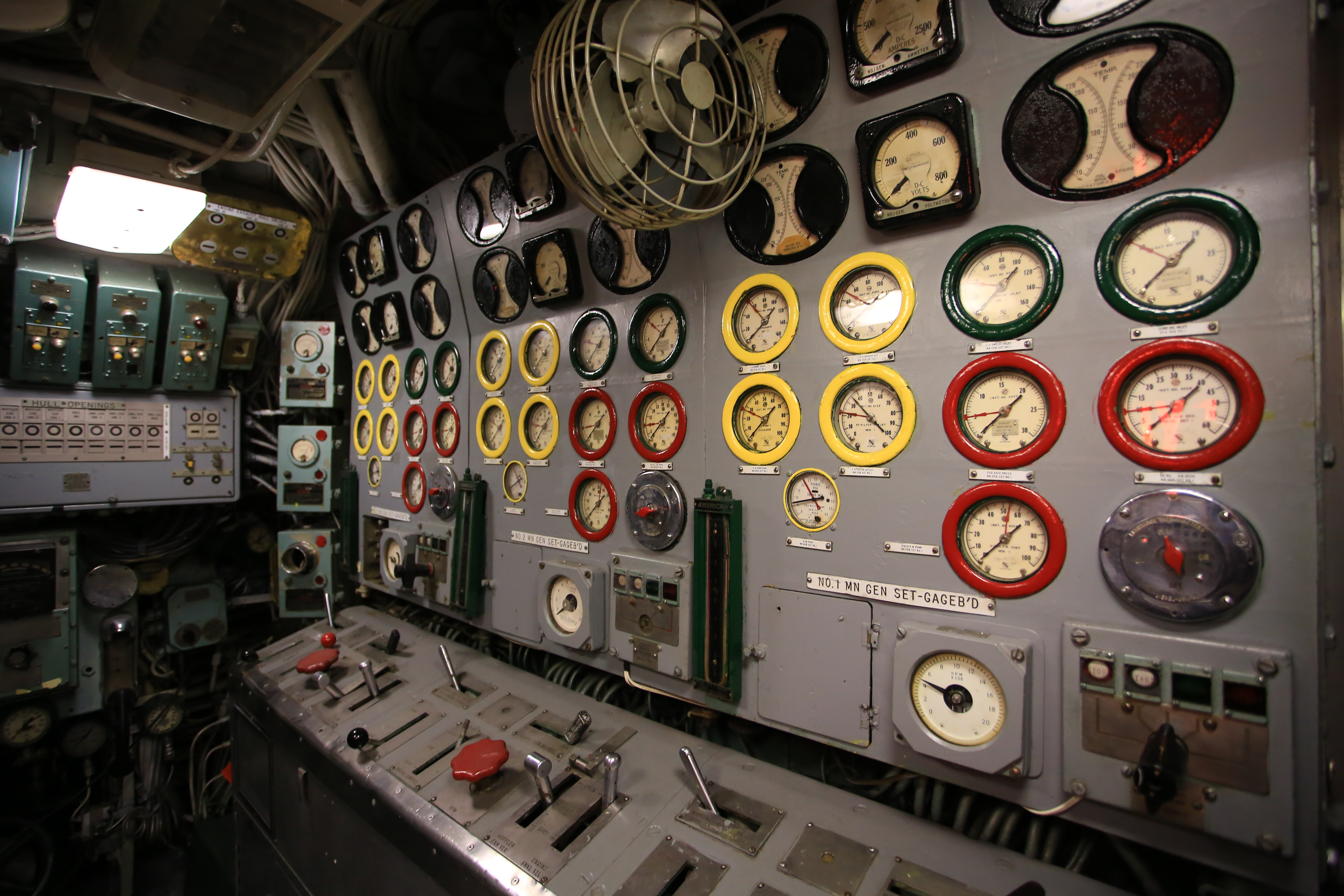 Submarine Cockpit Control Panel Observe Dashboard